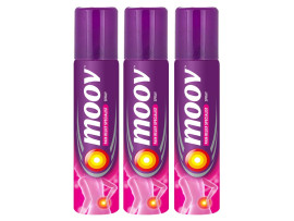 Moov Fast Pain Relief Spray – 80g (Pack of 3)